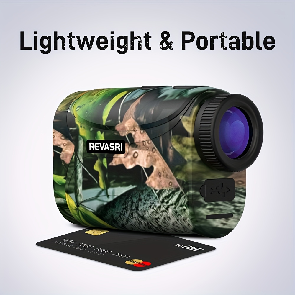 Image of Revasri New Mini Hunt Rangefinder, Laser Range Finder For Hunting, Camo 1200m Rangefinders With Multi Functional Distance/angle/cl/fa Mode, 6x Magnification Monocular, Best For Christmas, Thanksgiving