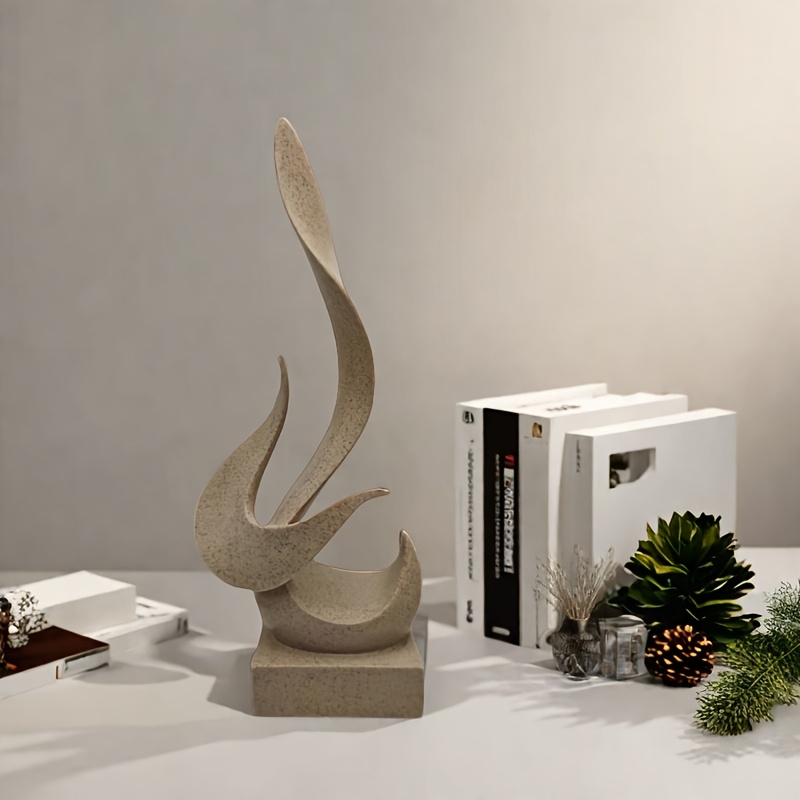 Contemporary And Minimalist Home Decor Crafted from Resin, Showcasing Abstract Geometric Designs, Ideal for Showcasing in Different Settings Like The Living Room'S TV Stand. It Can Also Serve As Decoration for Halloween And Christmas