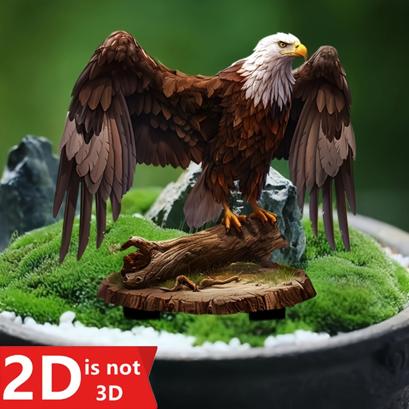 

1pc Decorative Art Eagle Decorative , For Landscaping Of Potted Plants And Lawns, Decoration, Suitable For , Backyards, And