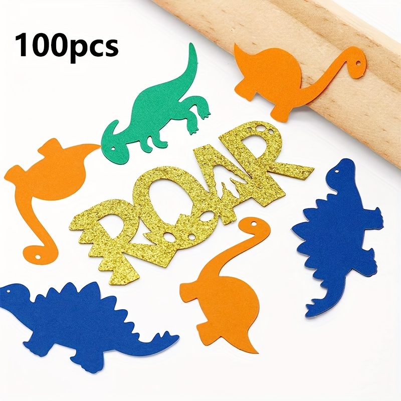 Pcs Dinosaur Confetti Suitable For Dinosaur Themed Birthday Parties, Party Decorations With Shapes (///) - Paper Shavings Table For Events, Prehistoric Party Supplies