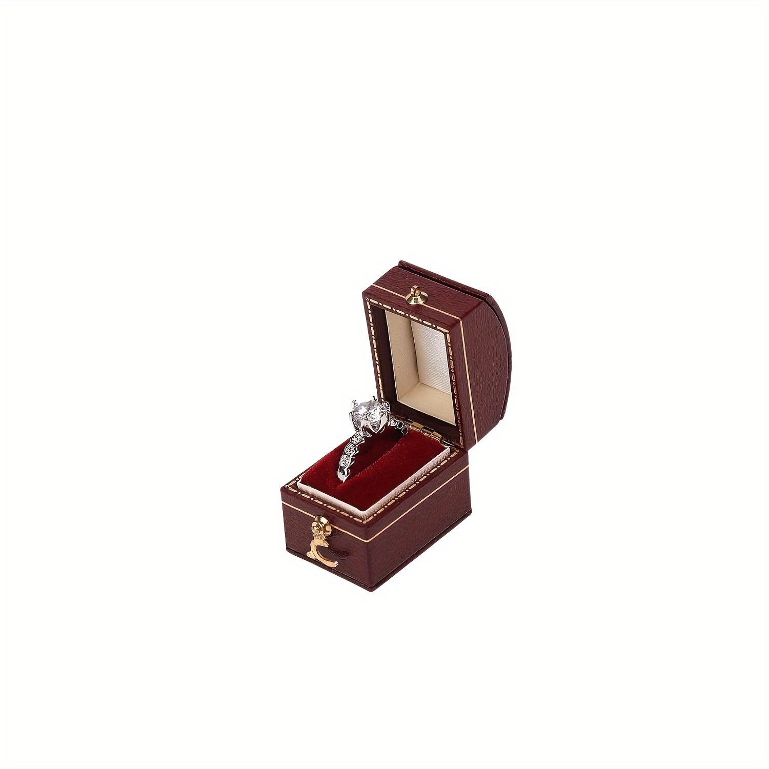 Image of 1pc Mini Jewelry Box Vintage Ring Box European Jewelry Box, Jewelry Boxes