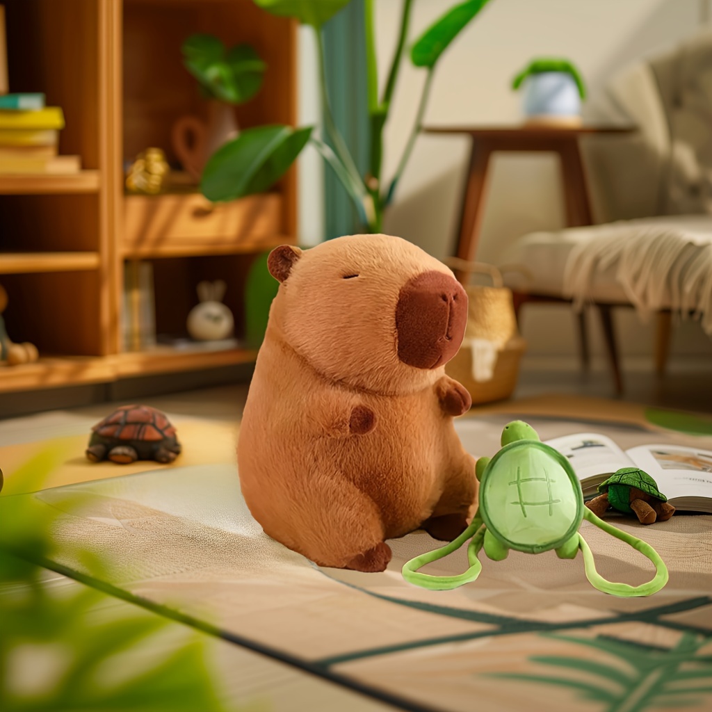 

Peluche Capybara Mignonne - Doux, Câlin, Animal en Peluche Kawaii pour Enfants de 0 à 3 Ans - Idée de Cadeau Parfaite, Petits Animaux en Peluche Mignons