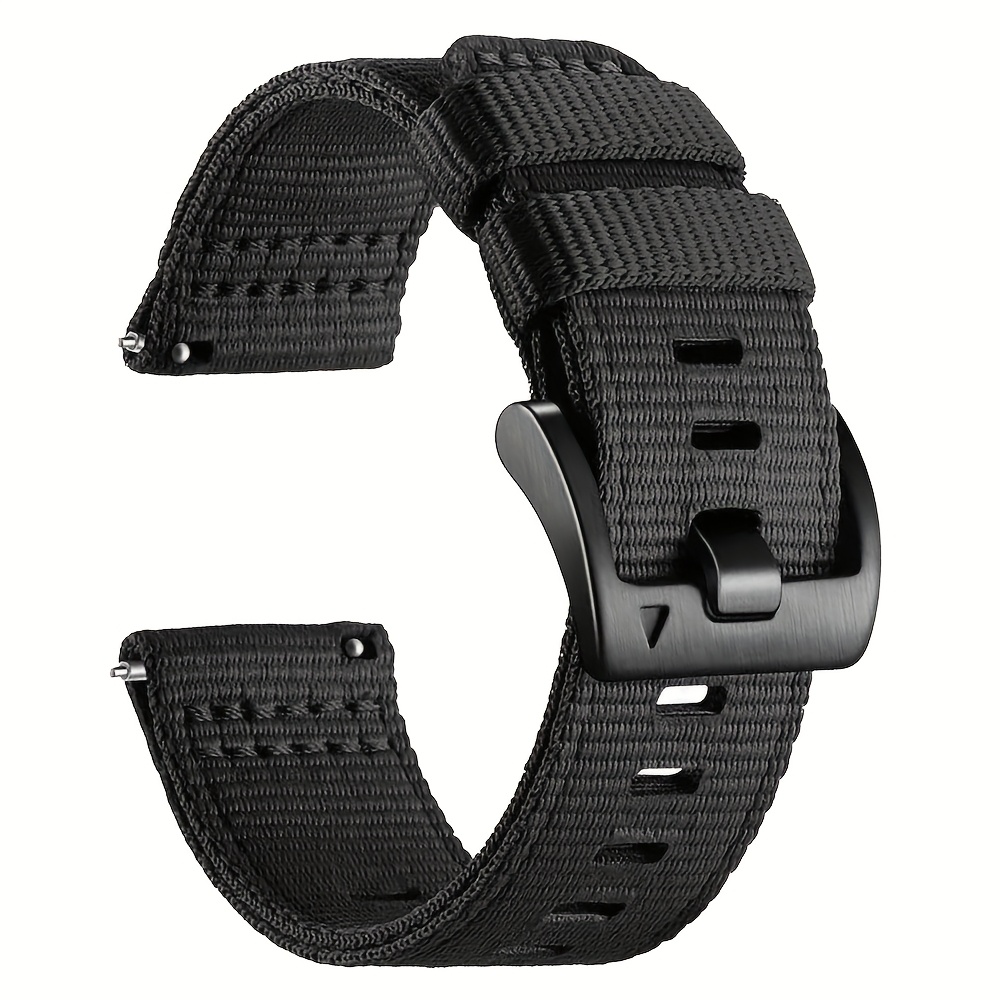 E-shop 22mm Canvas Nylon Armband für Forerunner 570 47mm 265 255 3 2 Zeblaze 4/ 3 Pro/GTR 3 Pro/Btalk 2 Lite/ 3 Pro/Vibe 7 Pro/ GTR 47mm/Balance/GTR