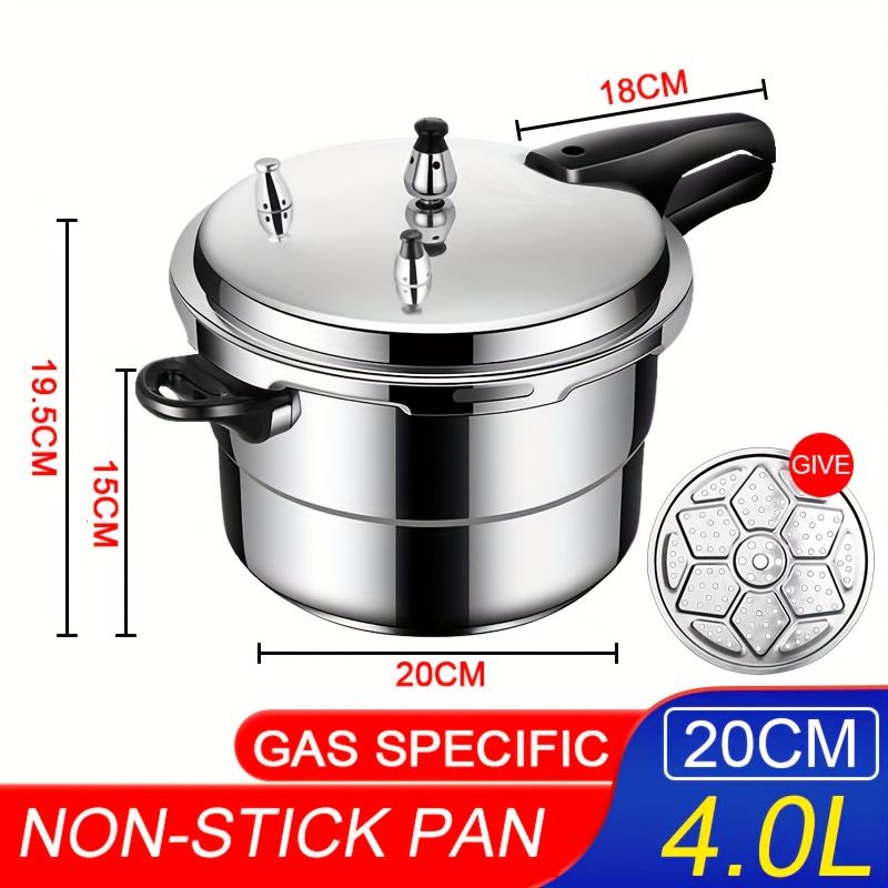 TEMU Pressure Cooker Standard Cookware Aluminium Pressure Cooker Heavy Duty Pressure Cooker Original Non Stick