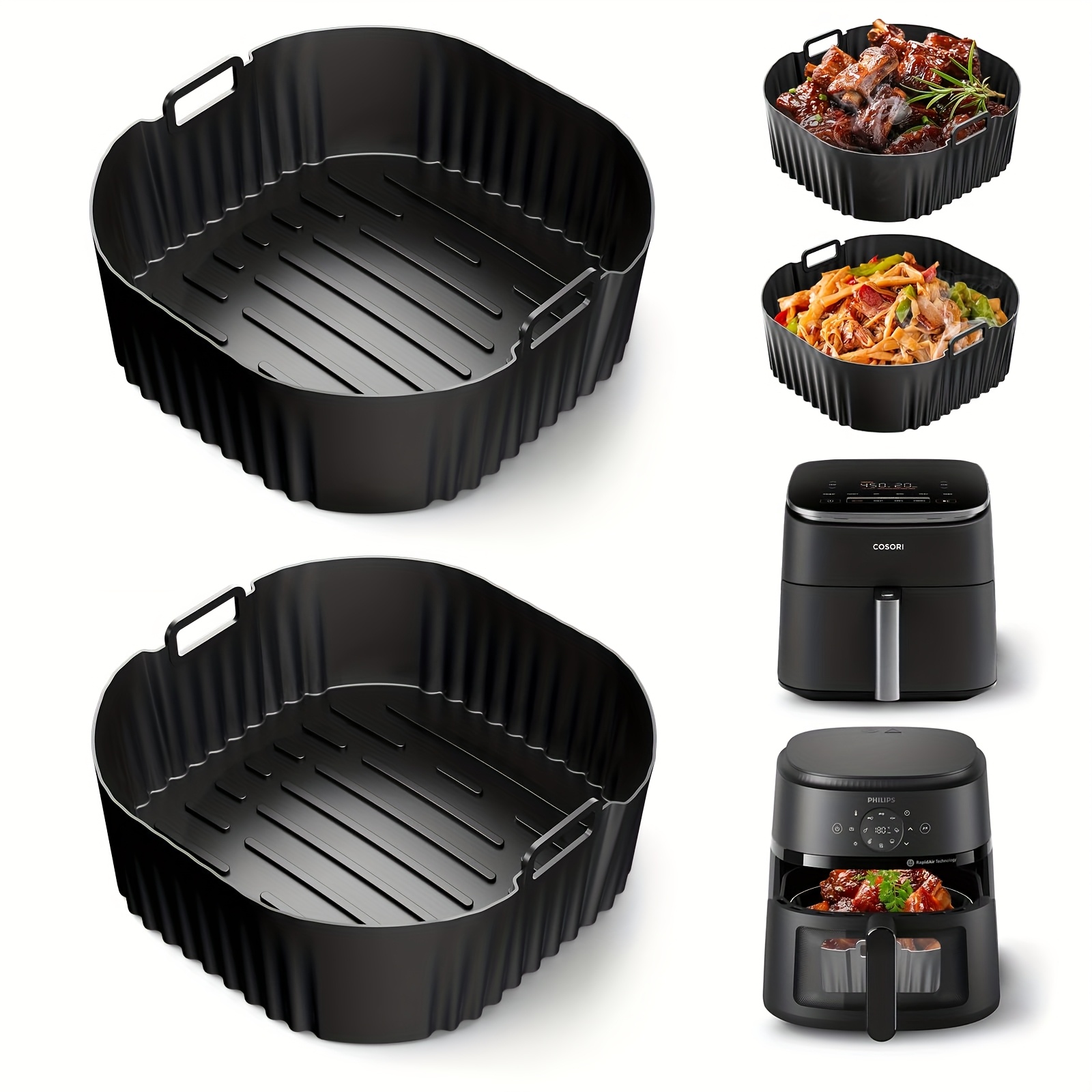 19x Zubehör Set Für Heißluftfritteuse Fritteuse Airfryer Heißluftofen