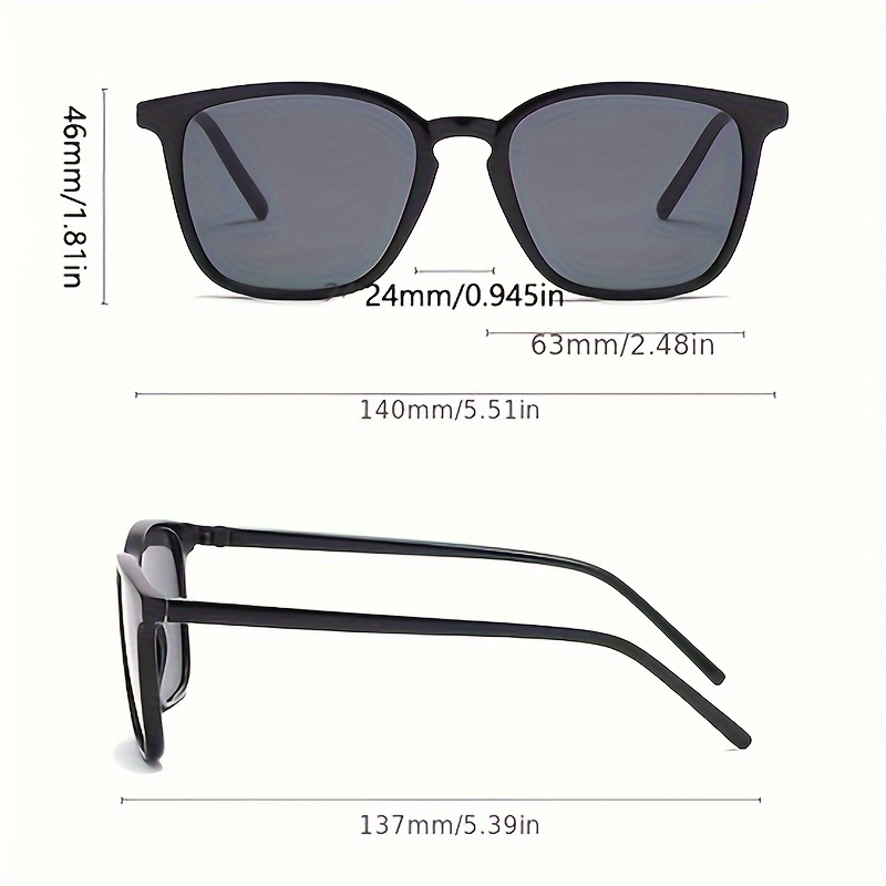 Big Black Frame Sunglasses Men Square Metal Sun Glasses Women Retro Oculos  De So