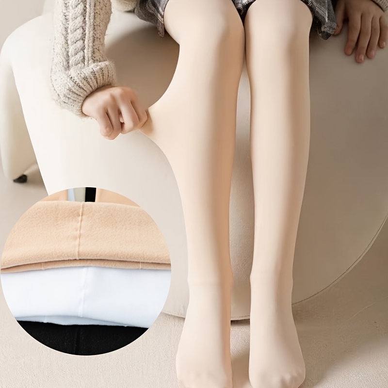 Image of 1pc Girls Children Tights Sheer Leg Firming Micro-pressure Tights Full--match Dance Socks, Fall And Winter Clothes