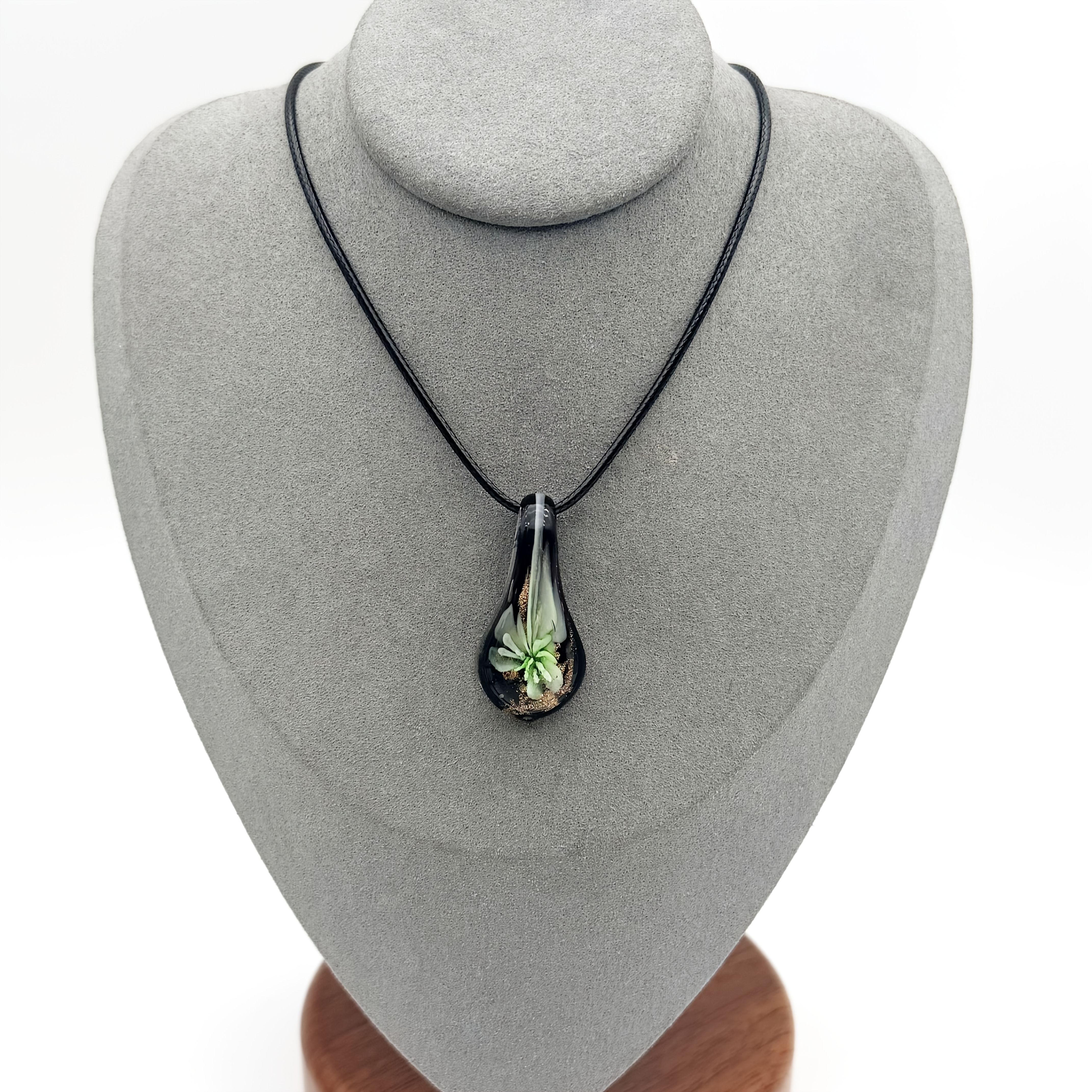 Women's Exquisite Floral Gilt Cloisonné Pendant Necklace, Handcrafted