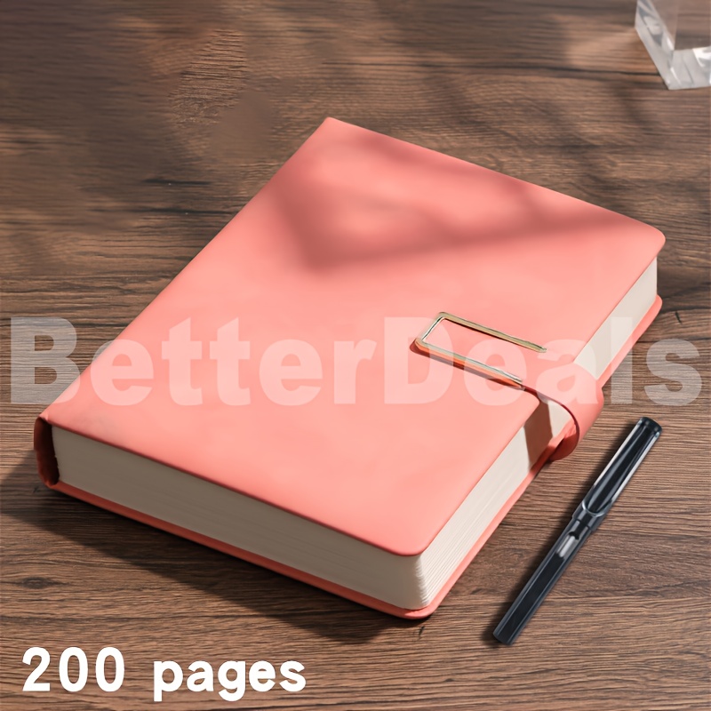 TEMU Vintage A5 Leather Notebook With Pen