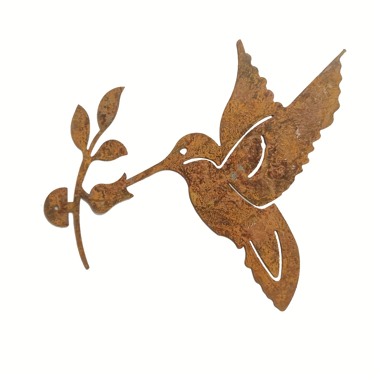 E-shop Rustikale Metall-Kolibri-Gartenkunst - Außendekoration aus Eisen mit detailliertem Design, für Thanksgiving-Geschenke & Gartendeko