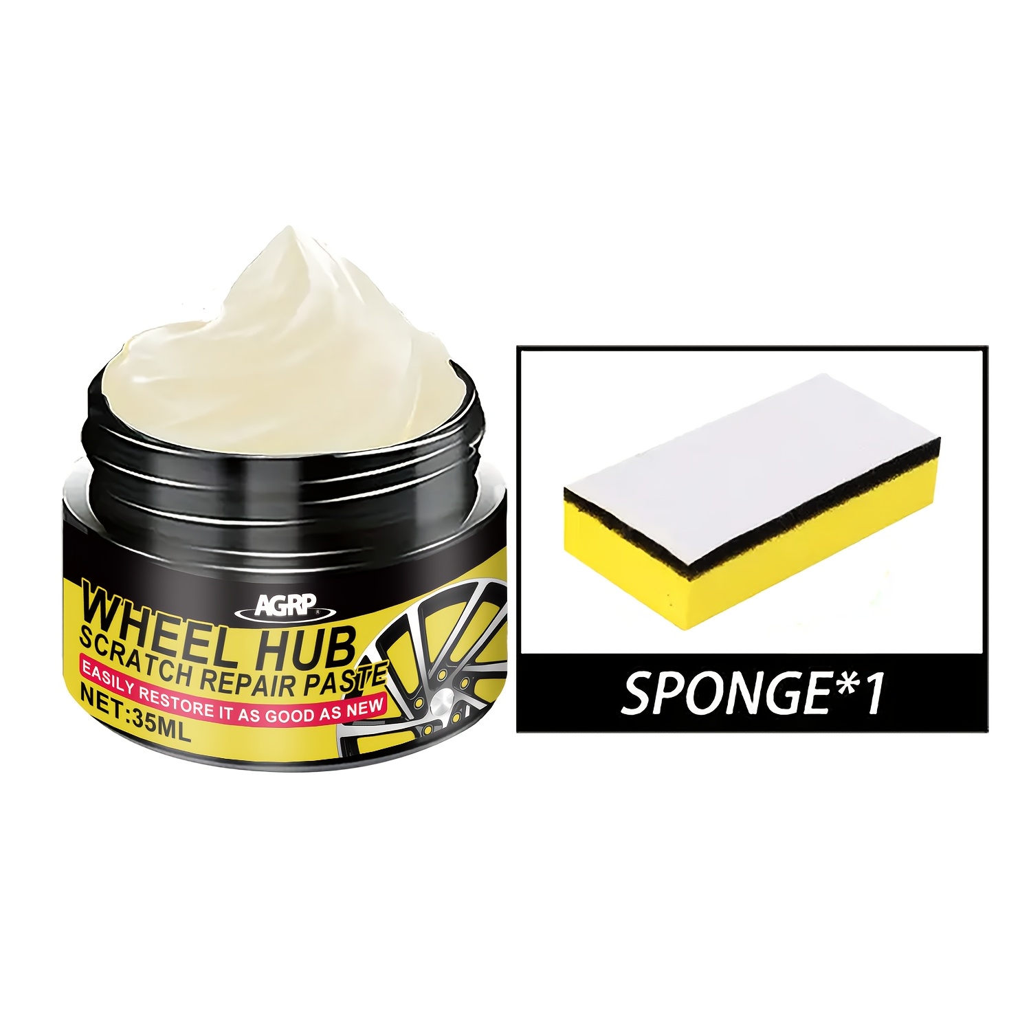 TEMU Wheel Scratch Repair Paste | Universal Model, Pvc Material, Chemical-free, For Automobiles, Metal Paint Refurbishment, Scratch Repair Wax, Wheel
