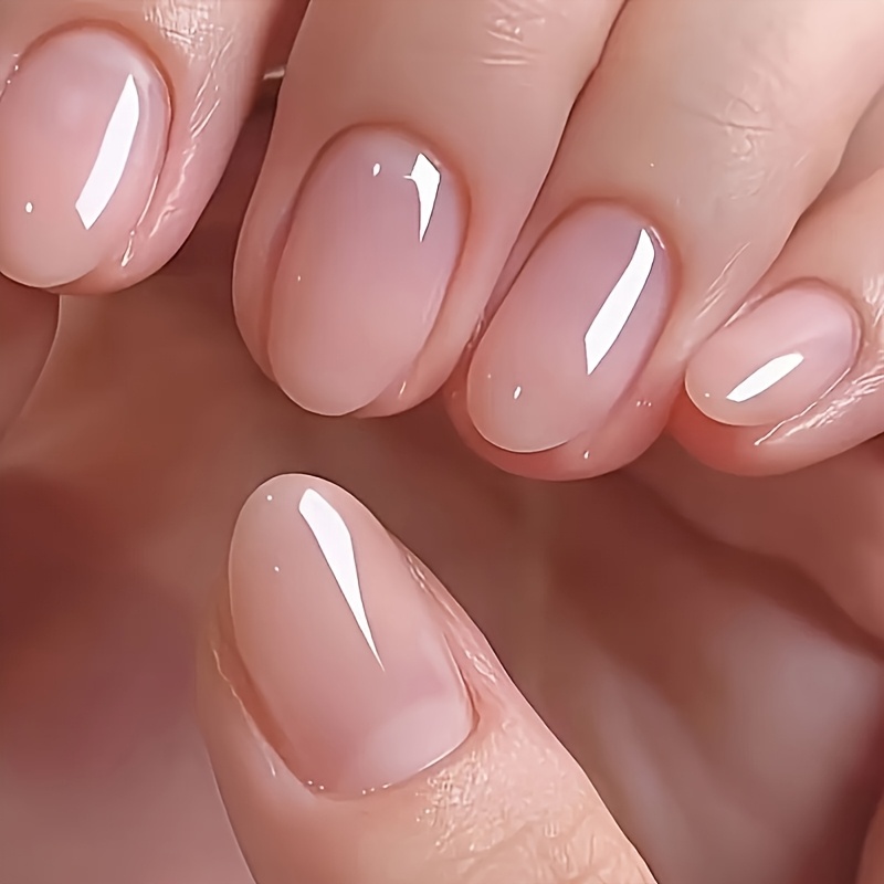 TEMU 48pcs Style Cosmétique Transparent Minimaliste, Nail Art Polyvalent pour les Domicile-Travail, Toutes Saisons. Convient pour de Travail, , et