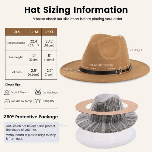 classic british style wide brim fedora hat for men elegant fleece blend panama with black leather band golden versatile jazz hat for winter