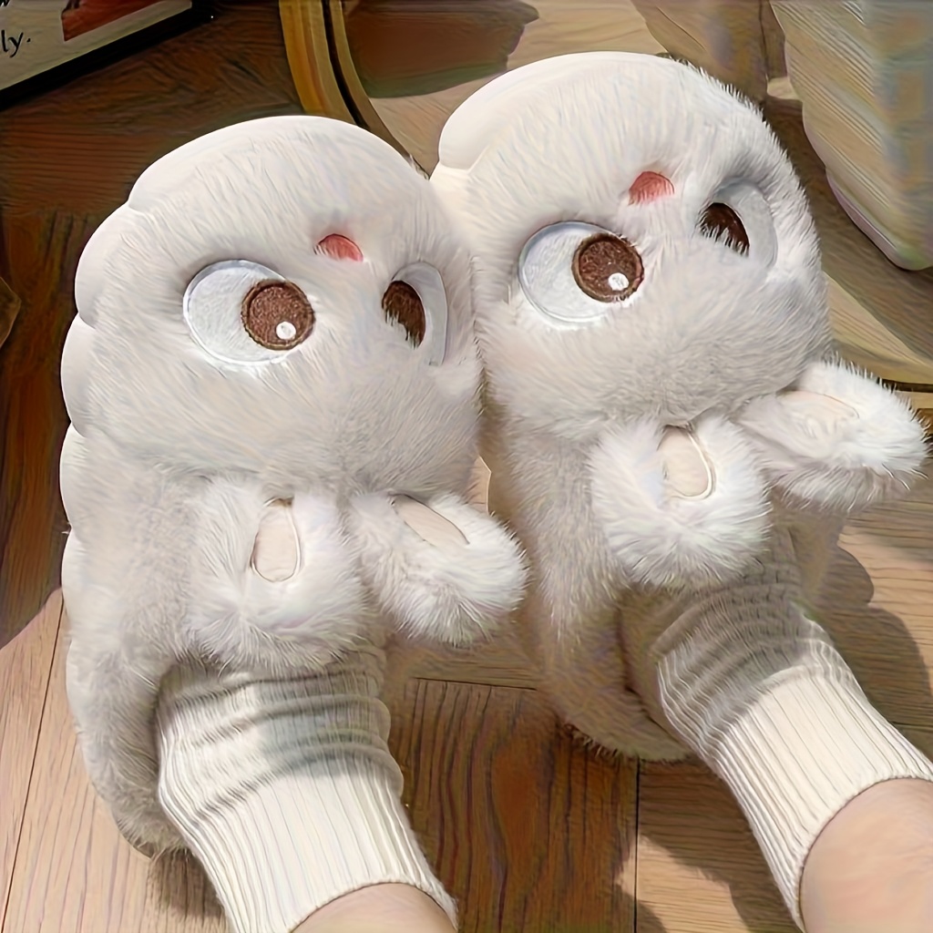 pantuflas bonitas, informales y cómodas para mujer - adecuadas para el hogar,    , fiestas,  . - diseño con orejas   y puntera redonda, aptas para más de 90 países, pantuflas   sin cordones, calzado de mujer