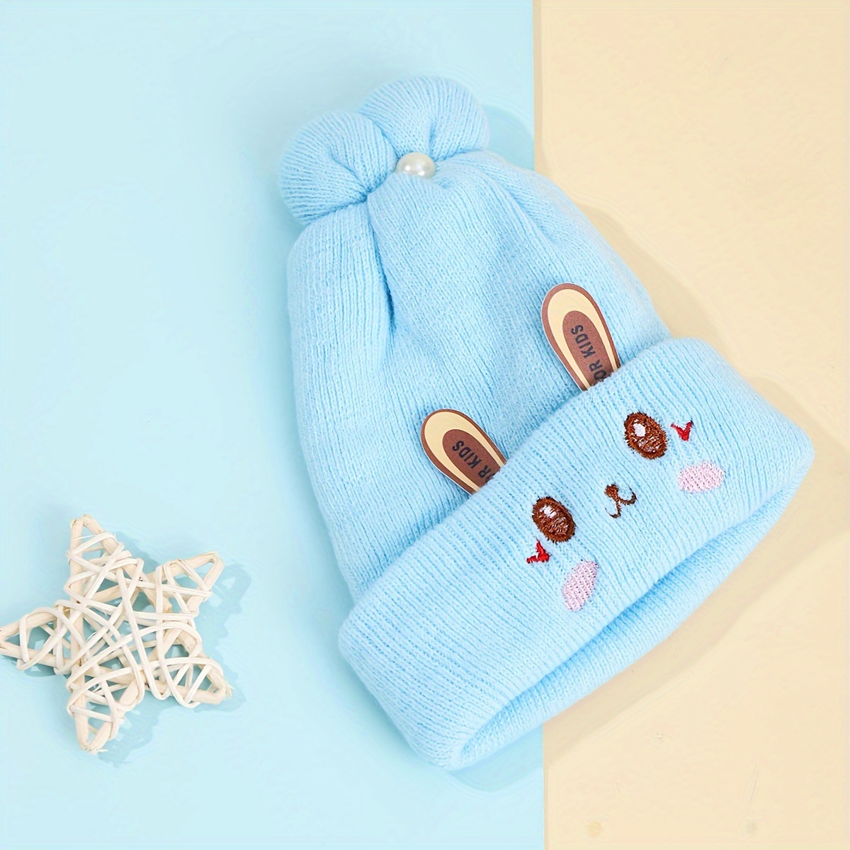 Newborn Baby Beanie Thickened Infant Winter -layer Pullover Hat
