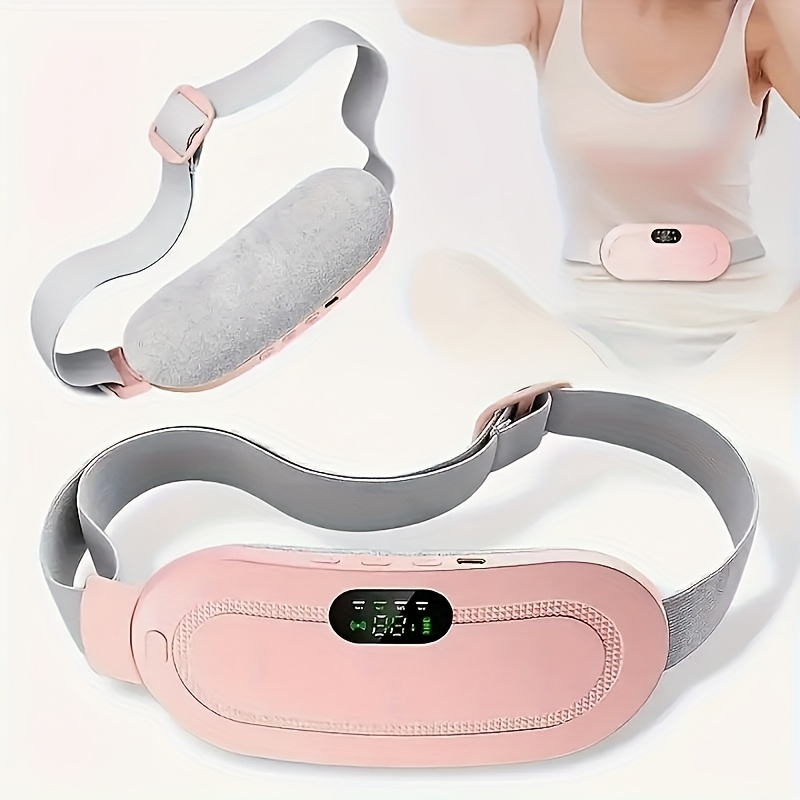 USB Charging Portable Menstrual Heating Pad, Abdominal and Waist Heating Massage Belt for Warmth, Electric Heated Waistband