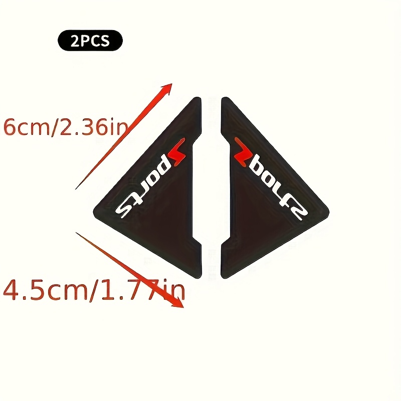 E-shop Zwei universelle Autotür-Eckenschützer, kratzfeste Stoßstangenabdeckungen mit Sporttextur, aus PVC-Material, einfach zu installieren