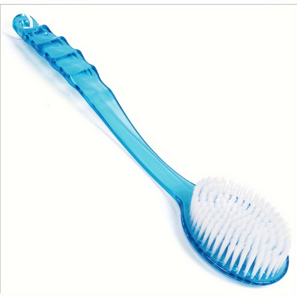 ergonomic long handle bath brush with soft nylon bristles multi application   and body scrubber   in   14 37in Product details 1