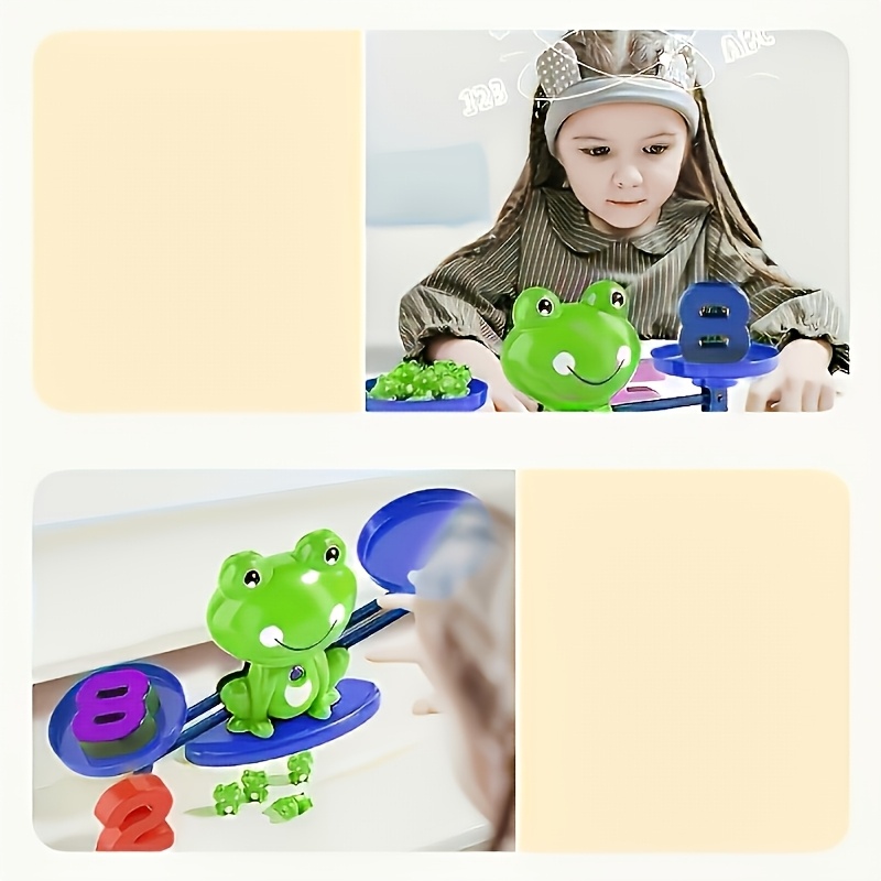 Frog Balance Math Toy, Interactive Weight Stacking Game