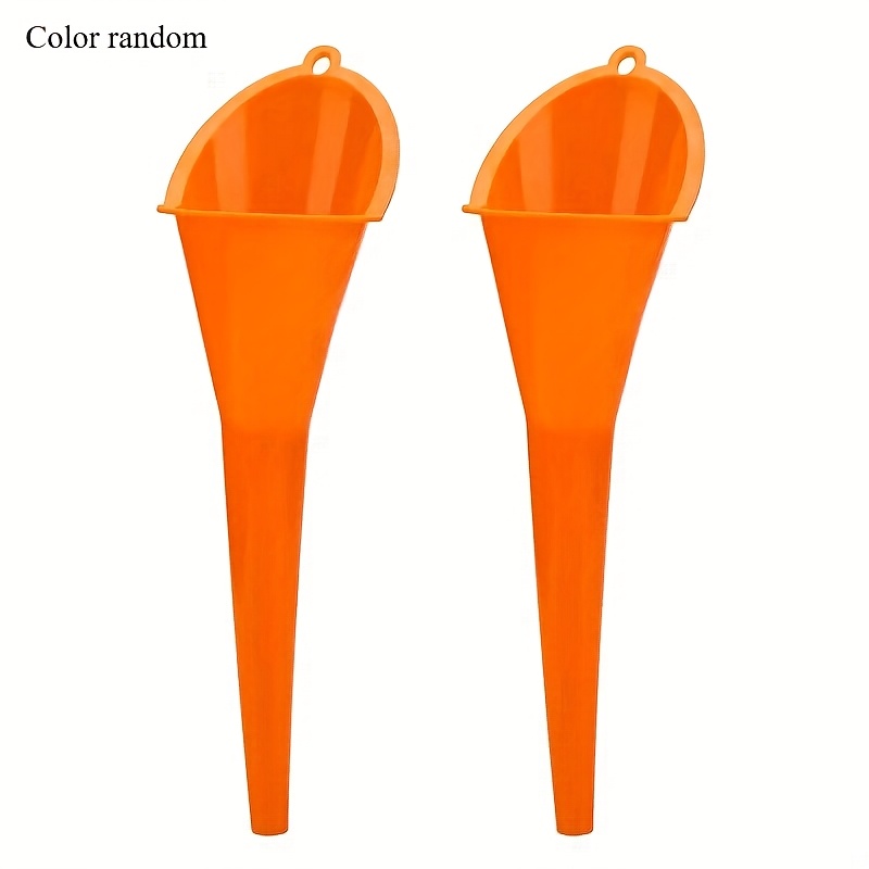 TEMU Car Long Stem Funnel Gasoline Oil Fuel Filling Tools Plastic Oil Funnel Motorcycle Refueling Tools Auto Accessories- Color Random