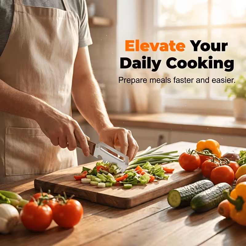 2pcs heavy duty stainless steel peeler and slicer with wooden like handles and reinforced blade design suitable for all types of fruits and vegetables multi functional peeling tool and vegetable slicer perfectly for household details 3