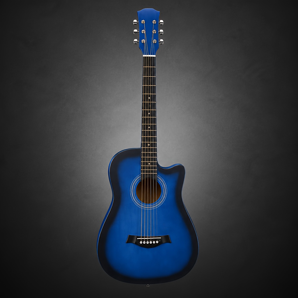 38 Inch Basswood Acoustic Guitar with Clear Resonance, Cutaway... product image 8