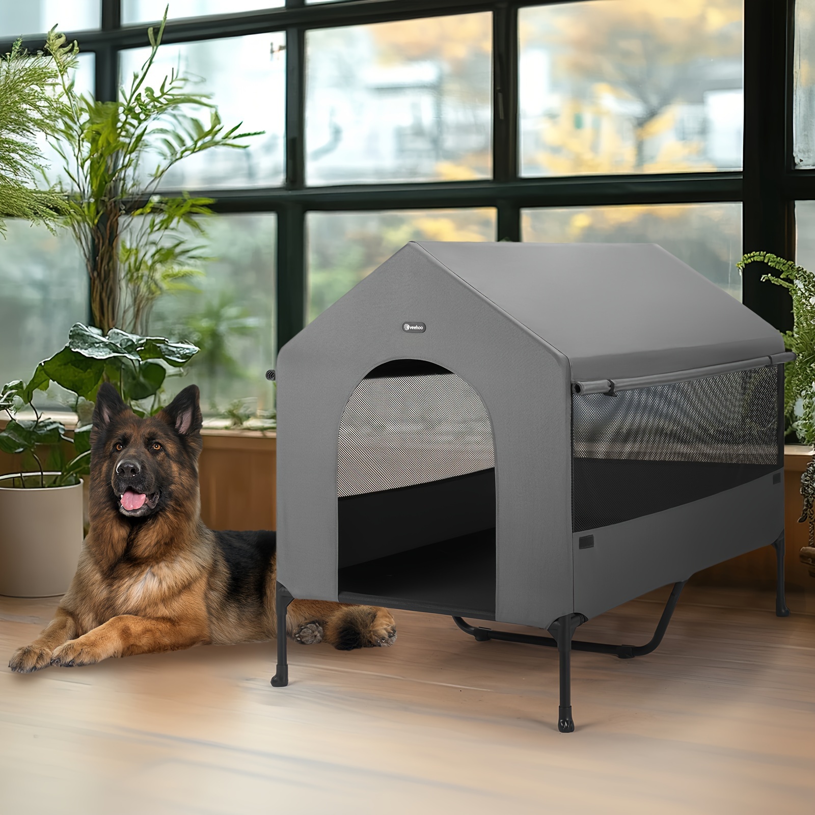 

Veehoo Dog , Elevated Cot Dog Bed Dog , Dog Shade Dog , - And Sunshades