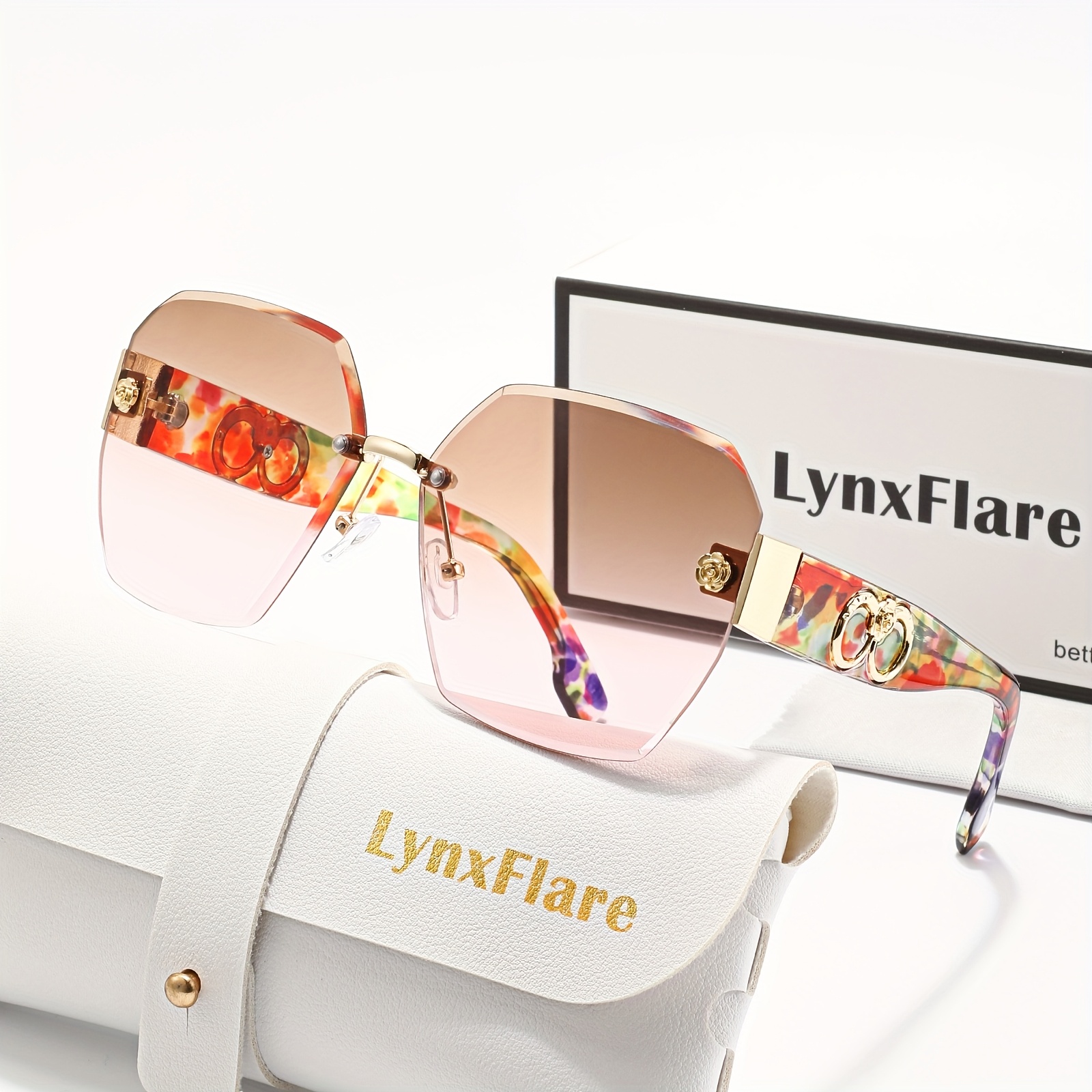 1 Pair Of New Stylish Retro High-end Trendy Women's Eyeglass Frames With An