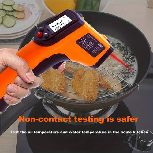 infrared thermometer 50 400 temperature meter home kitchen oil temperature gun water temperature meter non contact laser thermometer backlight display