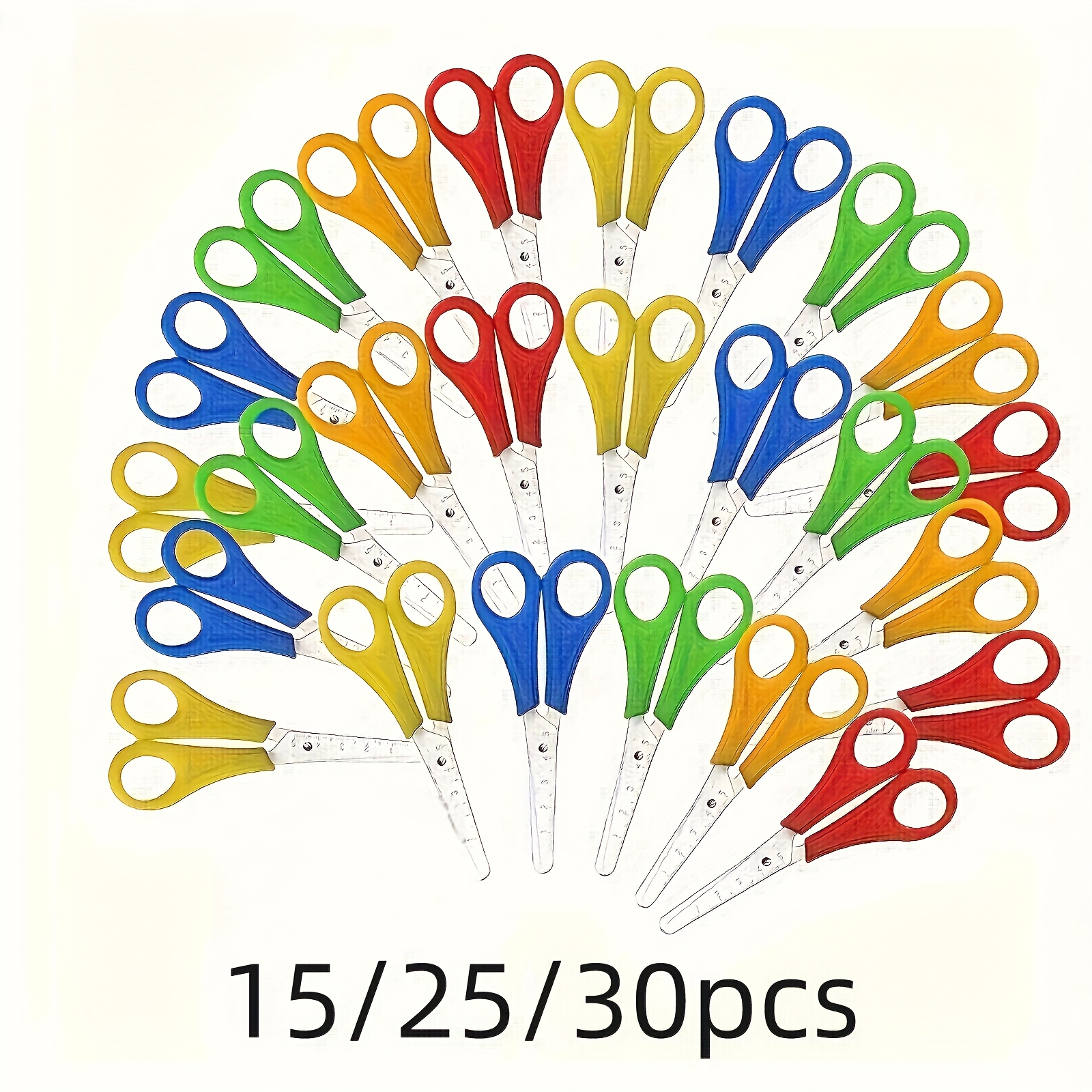 25pcs scissors diy ruler office shears