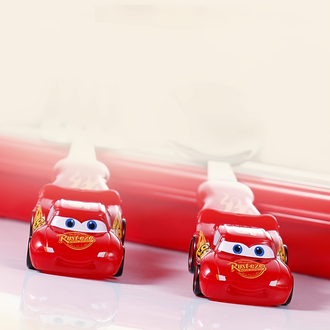 cars   stainless steel fork and spoon set with box cartoon cute portable reusable tableware kawaii home and   supplies camping accessories christmas birthday gift Product details 3