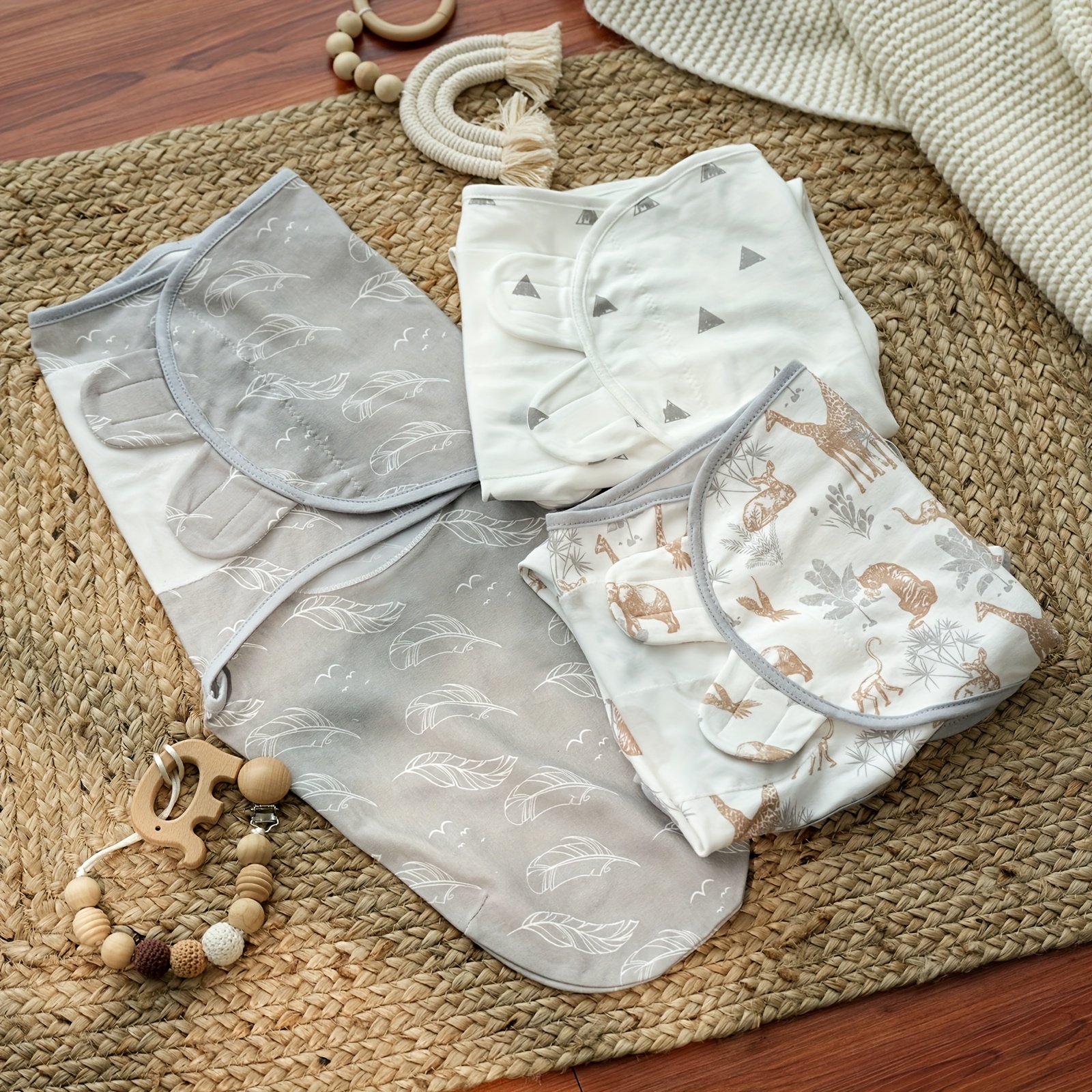 3-Pack Baby Blanket for Newborn - Receiving Blanket 0-3 Months, Infant Blanket Wrap