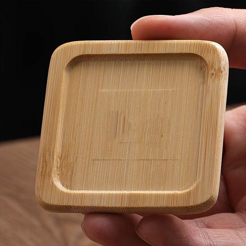 Bamboo Coasters Featuring Your Design, Laser Engraved