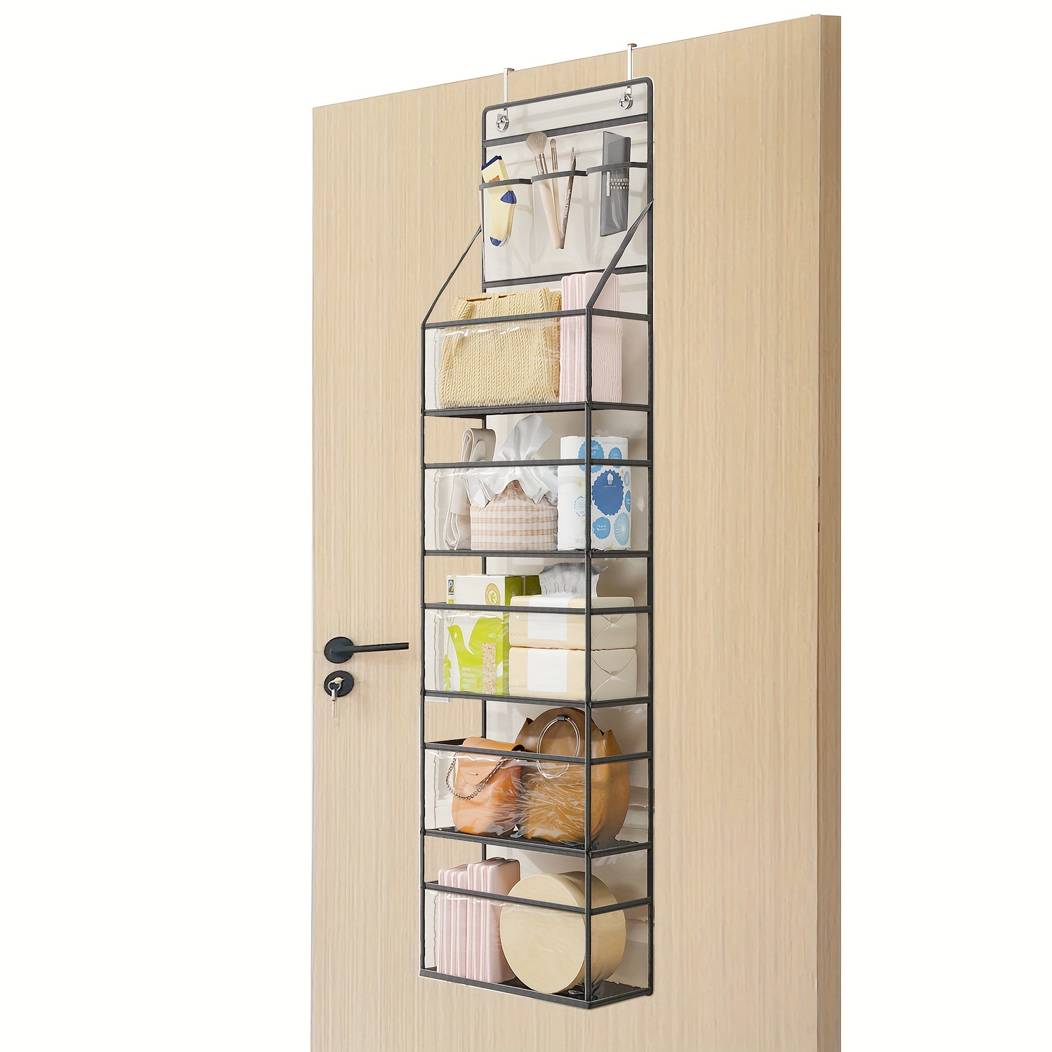 

6- Over Hanging Pantry Organizer Clear Pvc , Over Hanging Organizer For , And , Saving & To , 59 "(l) X " (w) X 5.5 "(h)