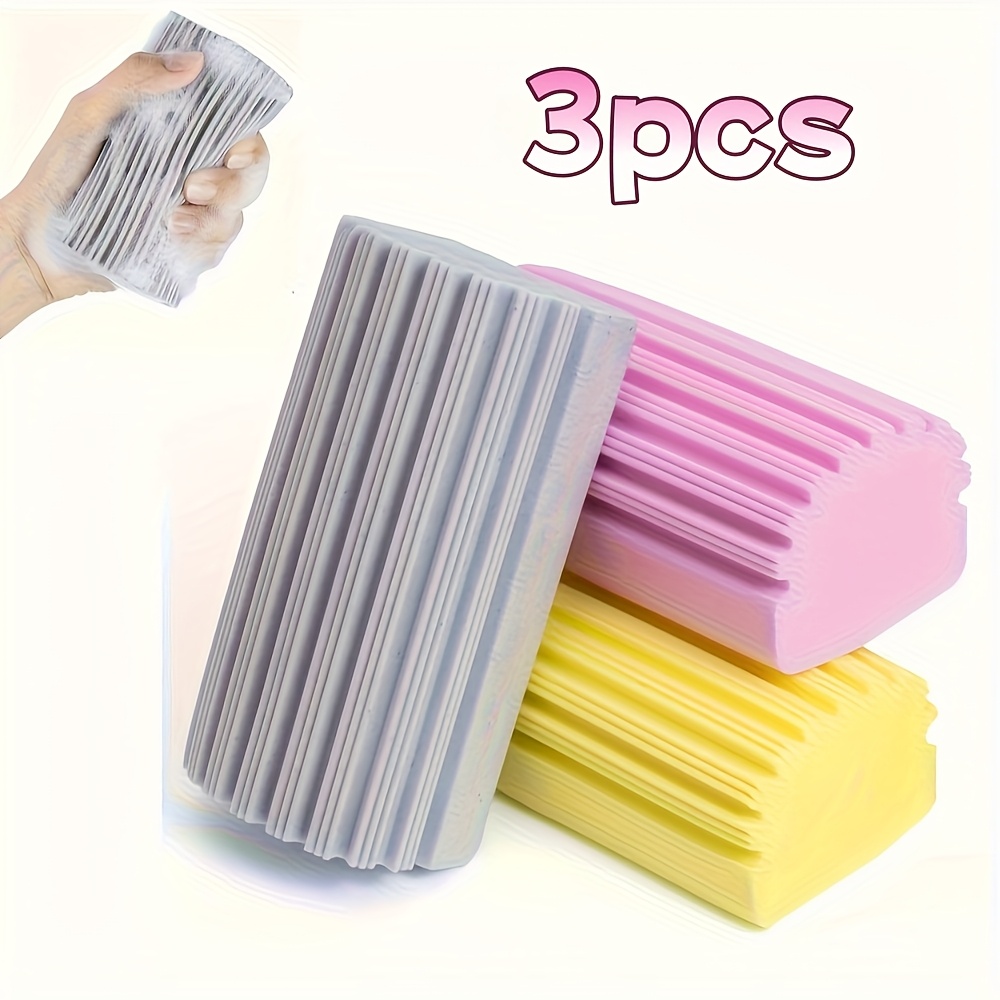 ---3pcs Soft Sponge Set, Suitable For Surface Cleaning, Multi-functional Dust Removal For Bathrooms, Kitchens, Cars, Glass And Furniture 3-12pcs Sponges