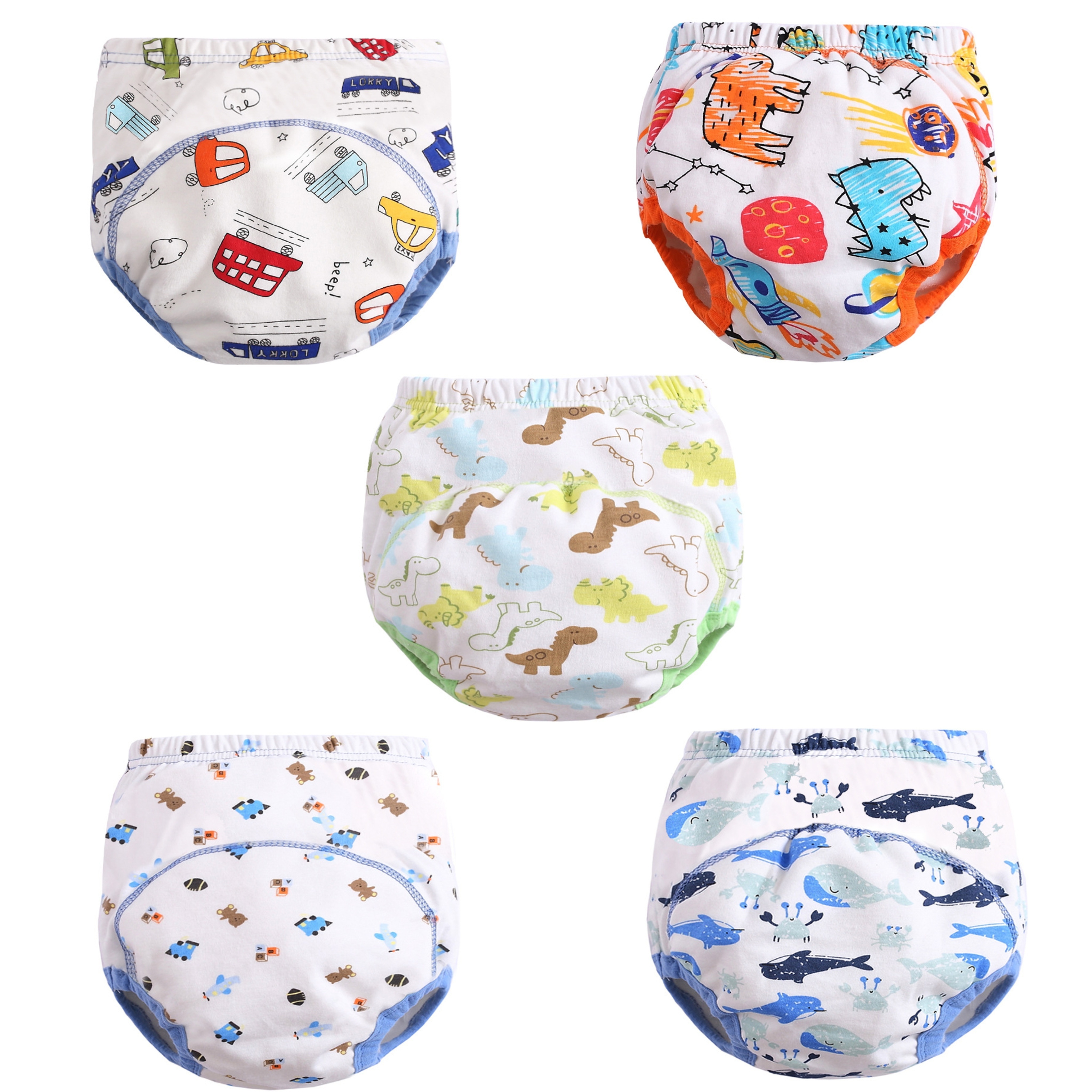 Soft Cotton Baby Diapers Reusable Nappies Cloth Baby Training
