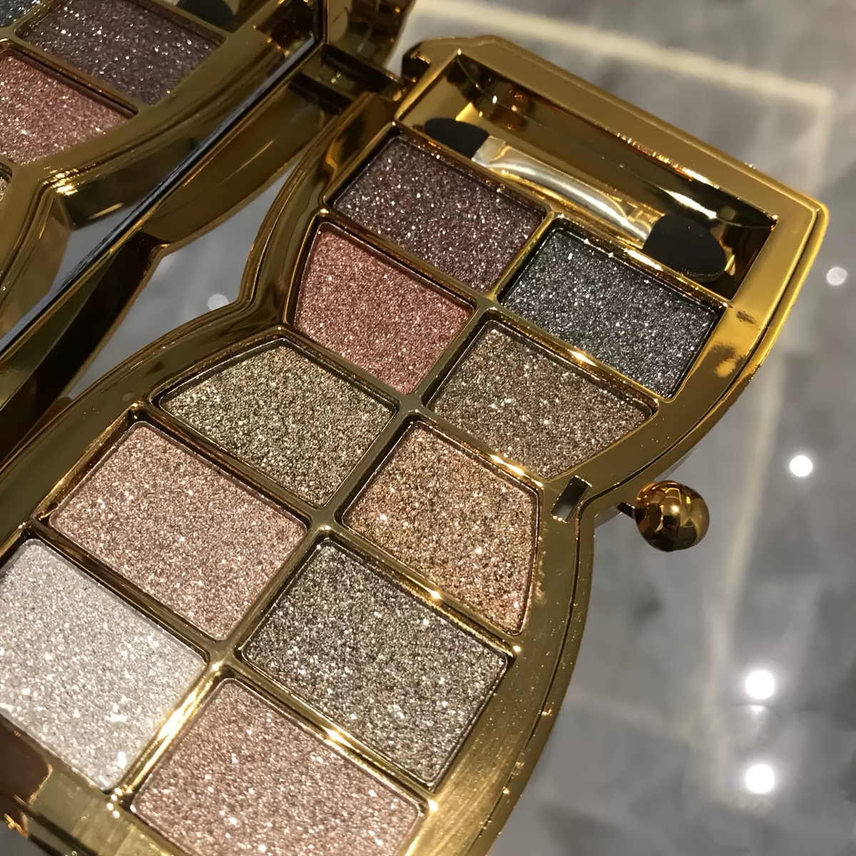 10 color luxury eyeshadow palette brush matte shimmer - Temu