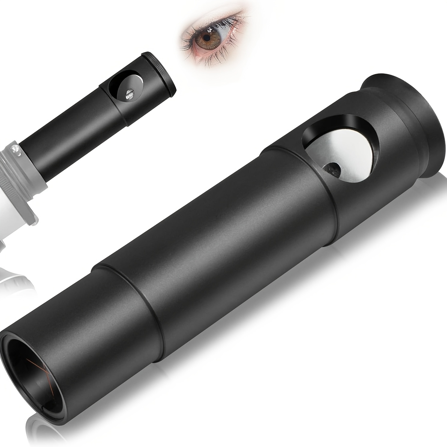 heavy-duty   telescope eyepiece - 3.17cm newtonian   telescope calibration lens with precision  , extended tube for astrophotography, microscopy,   - compatible with microscopes, camera adapters,   - no battery needed, lab equipment,  , reliable performance, optical accessory, science professionals, microscope accessory, durable construction, highprecision tool,   and astrophotographers 0
