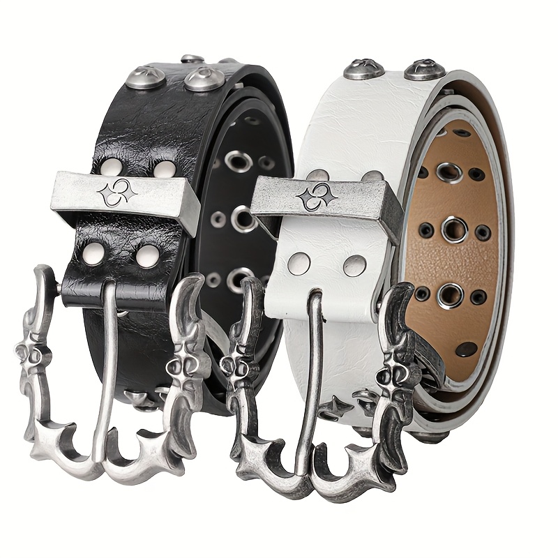 小物 vintage studdeds leatherbelt y2k archive elegant vintage y2k style studded belt men women couples - Temu Cyprus
