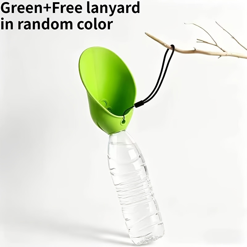 TEMU Lightweight Silicone Pet Travel Water Feeder With Universal Bottle Mouth, Portable Outdoor Walking Water Cup For Small To Medium Dogs And Cats