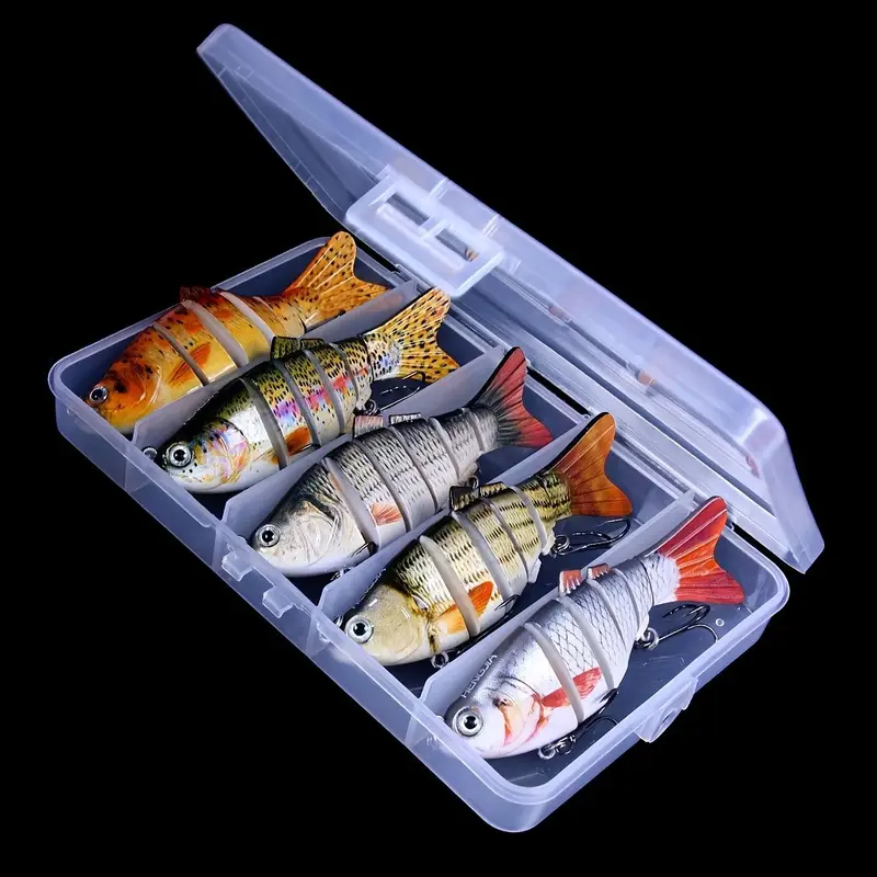 set 5pcs animated sea fishing lures featuring a multi - Temu set 5pcs animated sea fishing lures featuring a multi - Temu