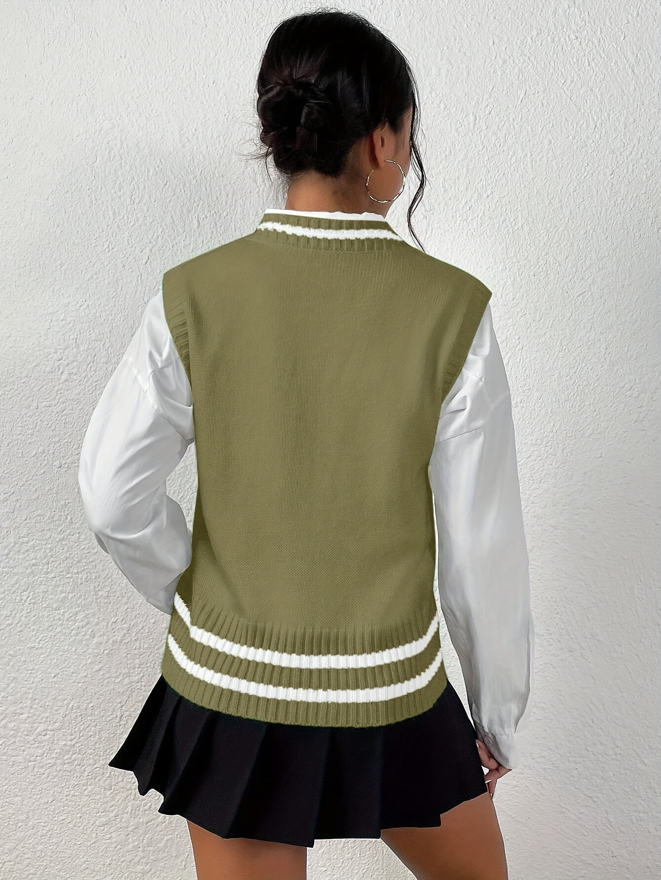 eleganter damen strickpullover kabelbinden streifen herbst Temu