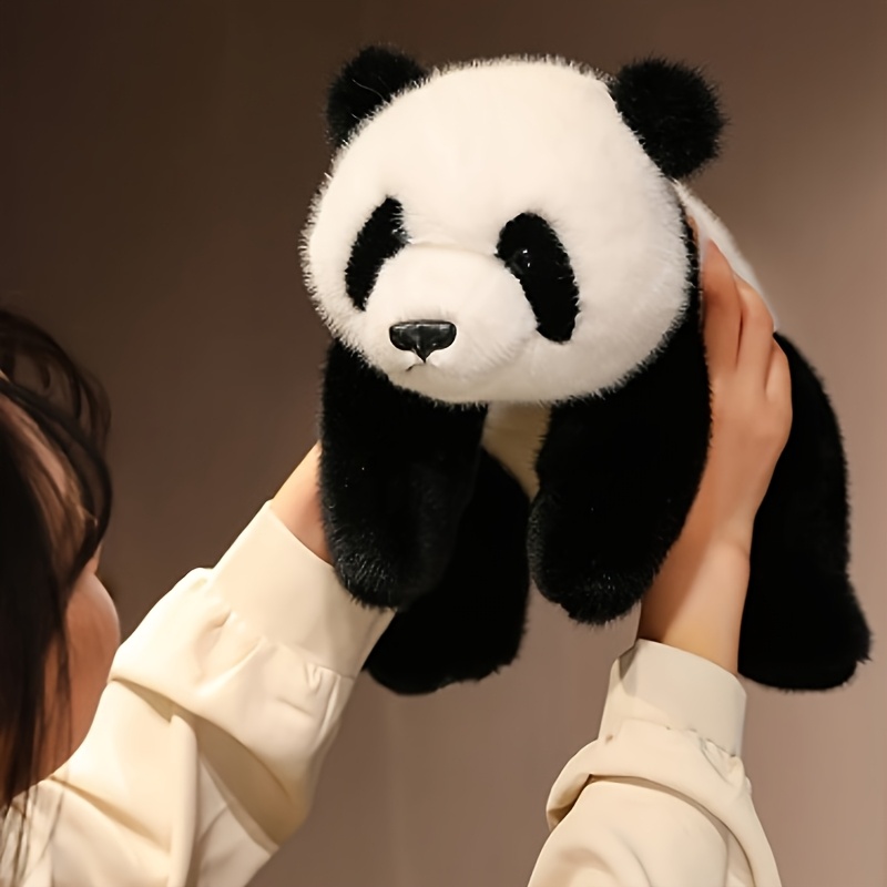 1pc Furry cute panda animal, panda plush doll plush toy birthday gift