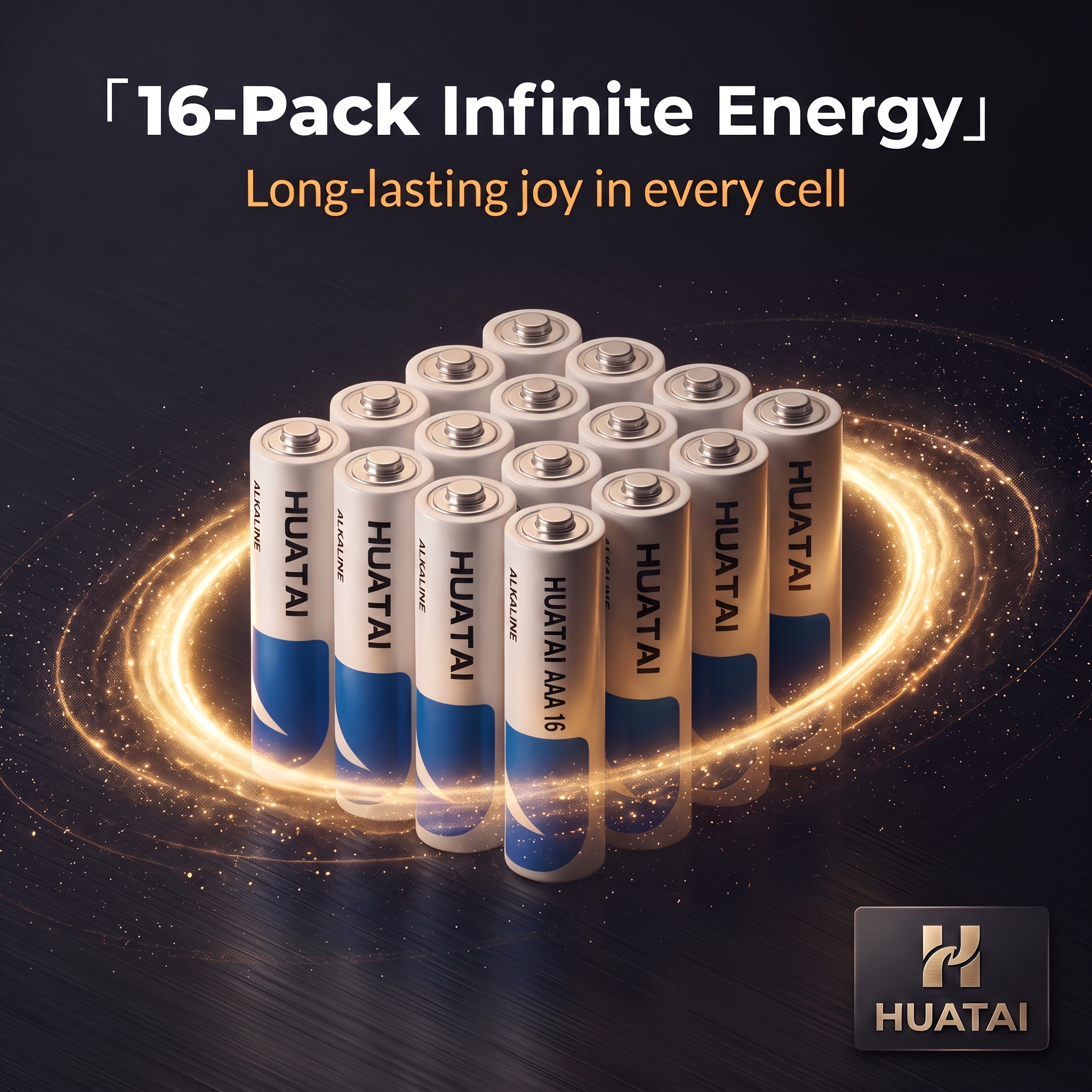 TEMU Huatai Batteries Lr03 Aaa 1.5v, 16 Pack For Remote Control Car, Leak-proof And Long-lasting With A 10-year , From Local Warehouse, Universal For