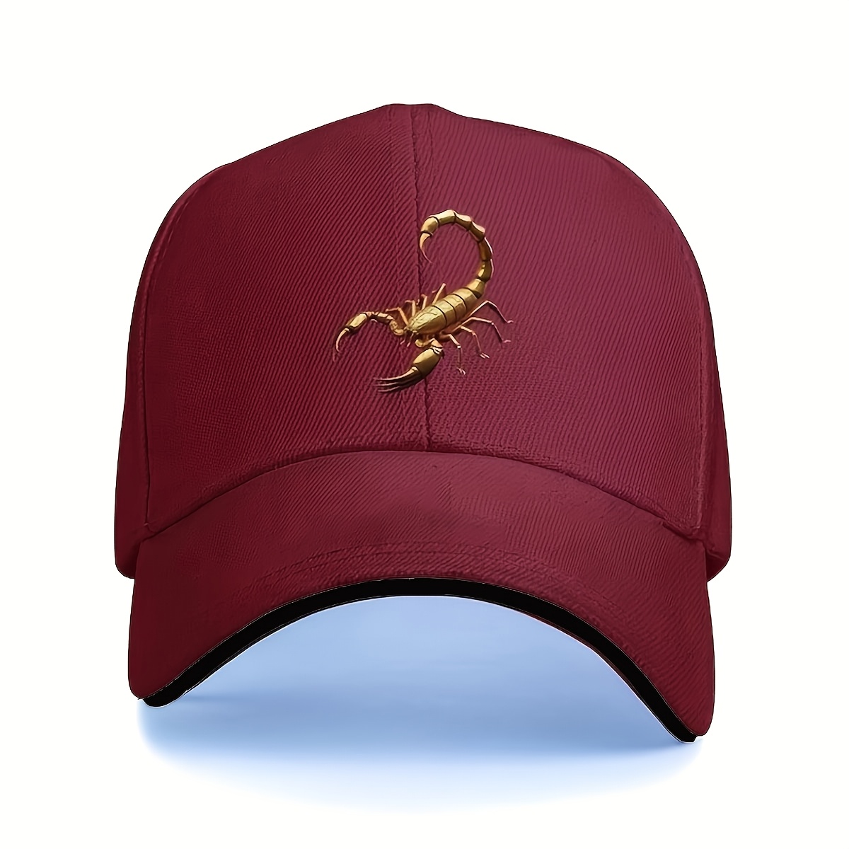 TEMU A Golden , With Metallic Texture And Shape, A Stunning And Baseball Cap, Adjustable Couple's Cap, Ideal For Running, Fitness, And Outdoor