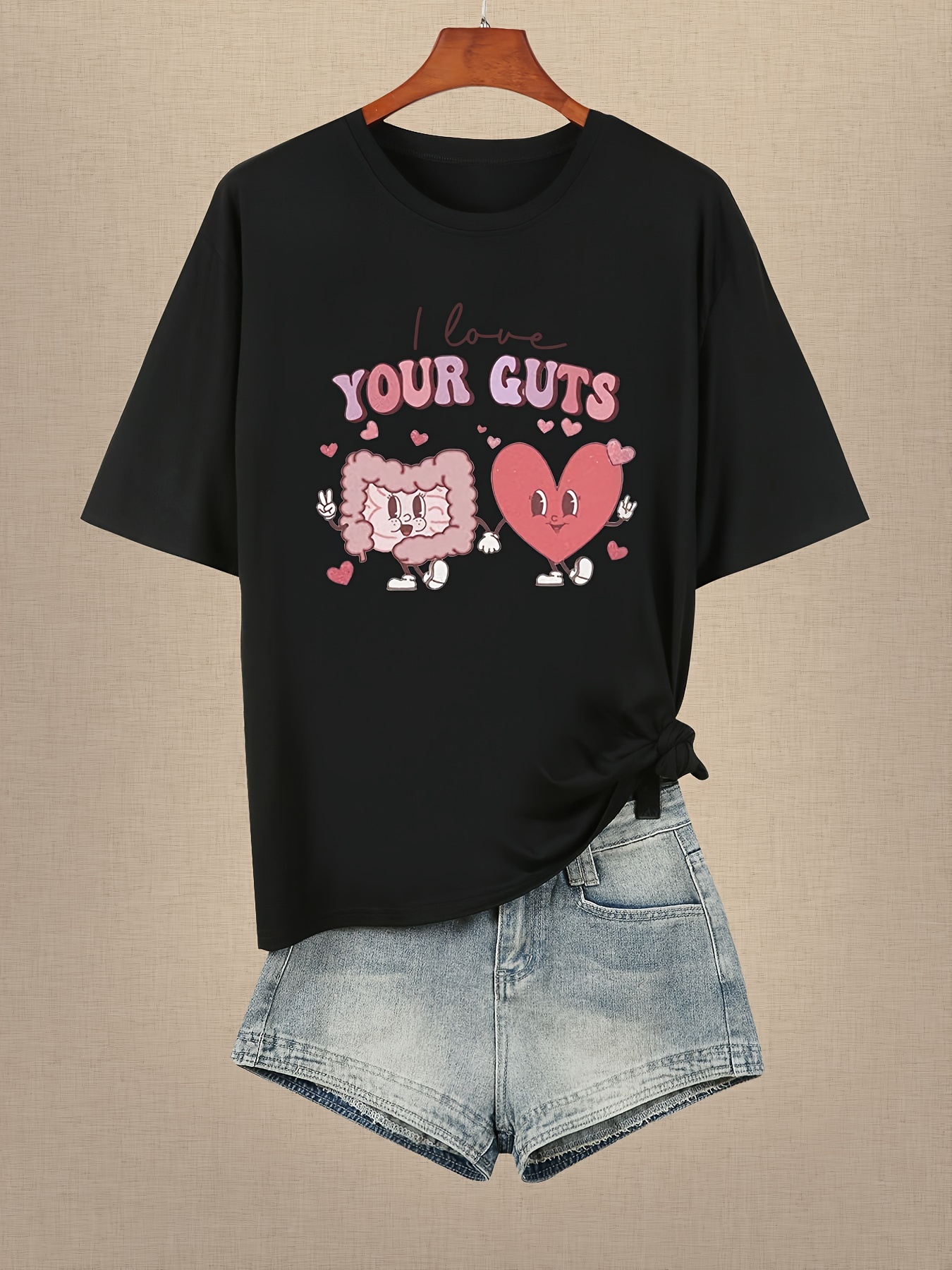 BUIWOT Anime T-Shirt Muichiro Tokito - Baumwolle Übergröße T-Shirts Kurzarm Schwarz