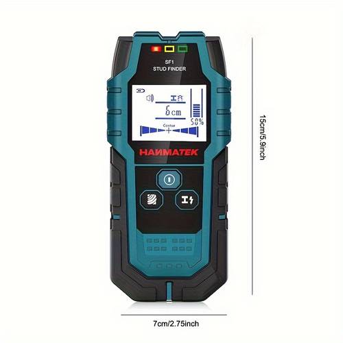 sf1 escáner de pared en detector de montantes sensor, electrónico de montantes, detector de y tablas de madera, detector de pared portátil con pantalla lcd, utilizado para la detección de montantes de metal de cables de ca de madera