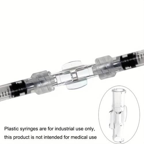 5pcs luer connector double joints coupler individual packaging female to female adapter tool parts