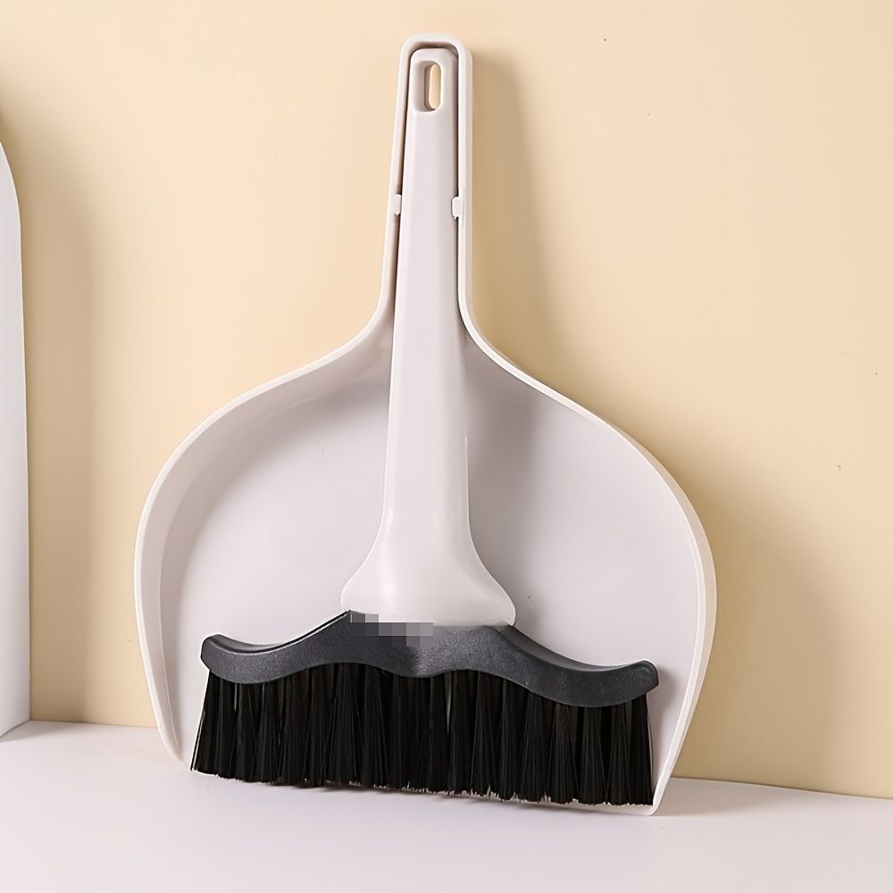 TEMU Mini Dustpan And Broom Set, 2-in-1 Keyboard Cleaning Brush, Portable Desktop Cleaning Kit For Home, Office, Car, Travel