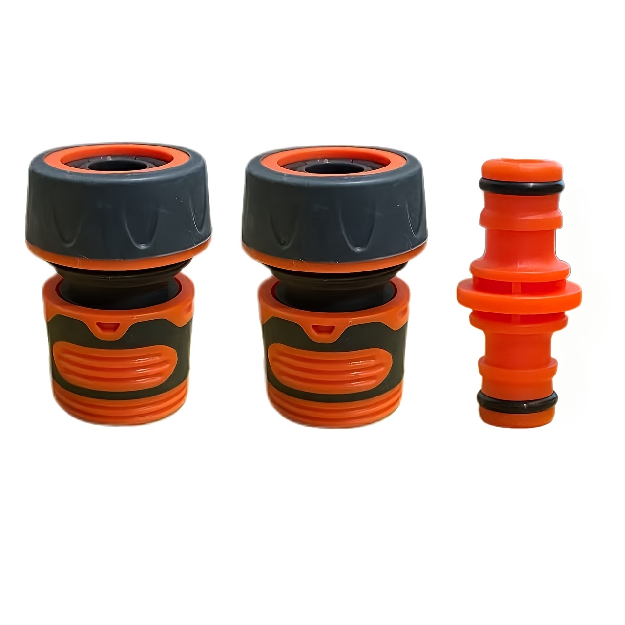 Coupling Set, 3pcs 3/4 Inch Hose Connectors - Garden Hose Connector With 3 Couplings, Leak-proof Hose Coupling, Quick Garden Irrigation